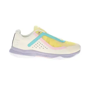 Fila Womens Volley Burst 2 Pickleball Pickleball Sneakers Shoes - Off White, Yellow