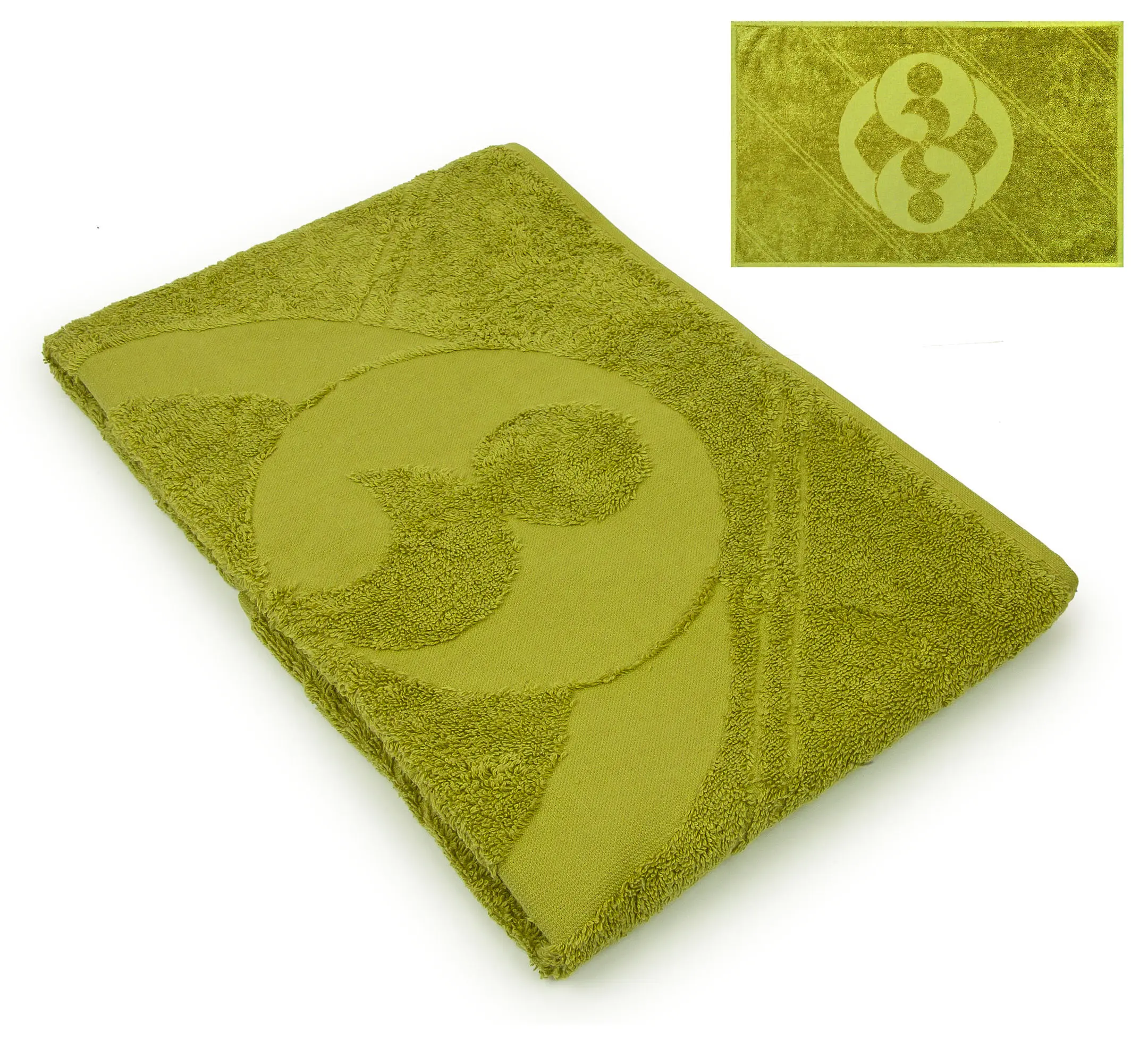Crop Circle Towel - 100% Carded Cotton Jacquard Fabric Hand Towel, 20"x29.5" Gift