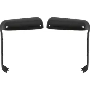 HECASA Tow Mirror Covers Caps Compatible with 2020-2024 Chevrolet Chevy Silverado/GMC Sierra 2500HD 3500HD Top+Side Front Door Mirror Cap Trim Plastic(ABS) Black Replacement for 84468904 84468910