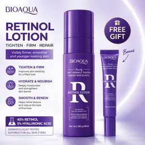 Retinol Hyaluronic Acid Cosmetic Daily Moisturizer, Fragrance-Infused Glycerin Face Lotion for Restoring Silky, Smooth, Hydrated Skin