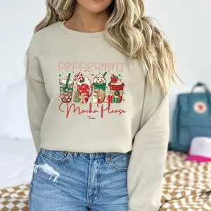 Peppermint Mocha Please Crewneck