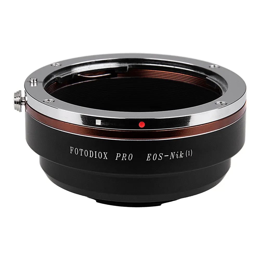 Fotodiox Pro Metal Lens Adapter - Dependable Manual Photography Equipment for Canon EOS (EF/EF-S) DSLR Lenses to Nikon 1-Series Mirrorless Cameras, Vintage Lens Mount Compatible, Digital, 2-Year