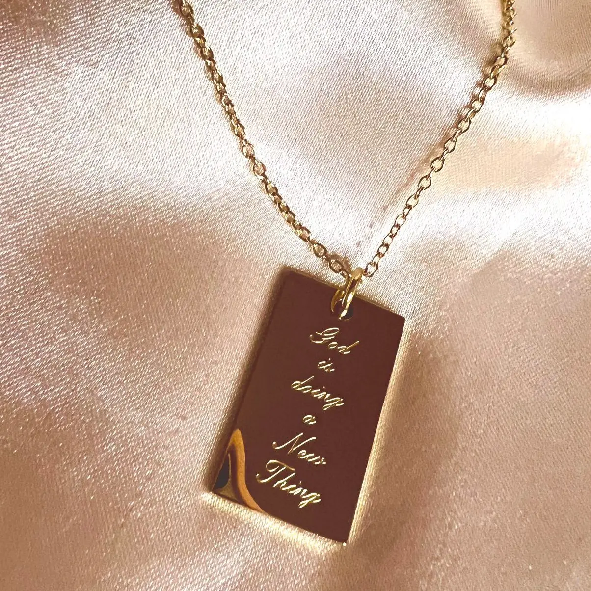 GOD IS DOING A NEW THING NECKLACE GOD IS DOING A NEW THING NECKLACE