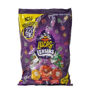 Lucas Lenwas New Lollipops Approx 60 Pieces Charmoy Mango Watermelon Flavor Made in Mexico Delightful Flavors Versatile Snack