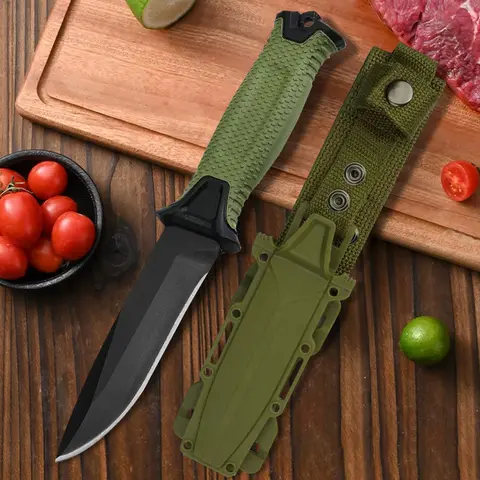 Versatile and Practical Home Kitchen Cooking Knives Set - Meat Cleaver, Boning Knife for Home Kitchen Use, Includes Protective Sheath for Safe, Ready Storage of Blades