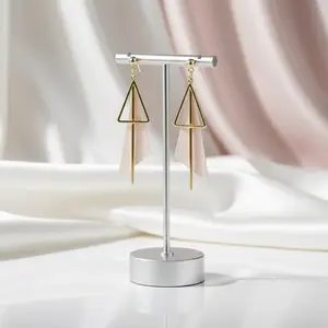 Irregular Geometric Triangle Earrings