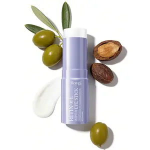 Retinol & Caffeine Eye Balm Stick for Dark Circles, Puffiness, Fine Lines and Eye Bags, Anti Aging Under Eye Cream Smooths Wrinkles Moisture Stick (0.24oz/7g) Beeswax Olive Shea Oil