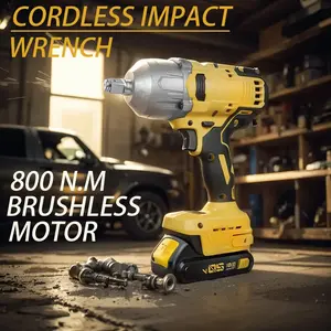 800N.m(600FT-LBS) Brushless Impact Gun, Cordless Impact Wrench for Dewalt 20V Battery, 1/ 2 Inch High Torque Impact Driver with 3-Mode Speed And LED Light(Tool Only), Men's Birthday Gifts