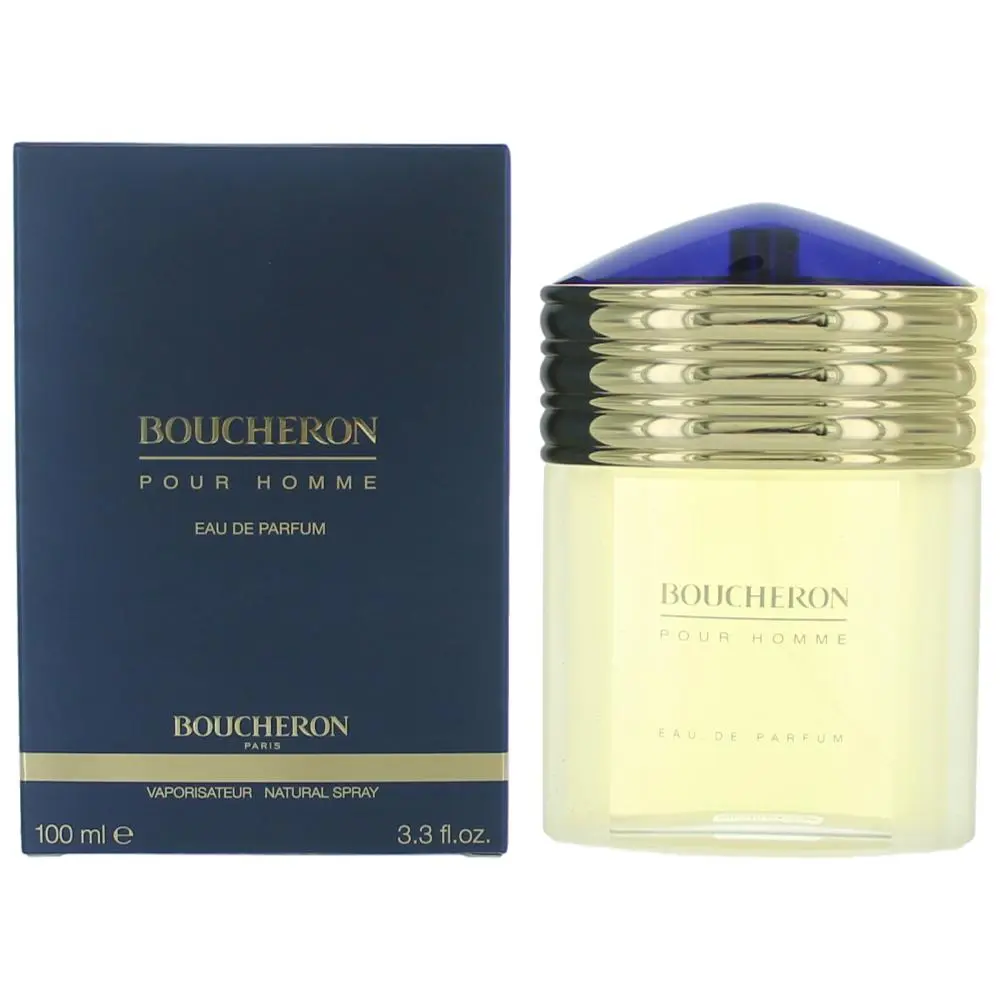 Boucheron Pour Homme Eau de Parfum for Men, Long Lasting Daily Wear Cologne, Classic Scent Fragrance, 3.3 oz Spray