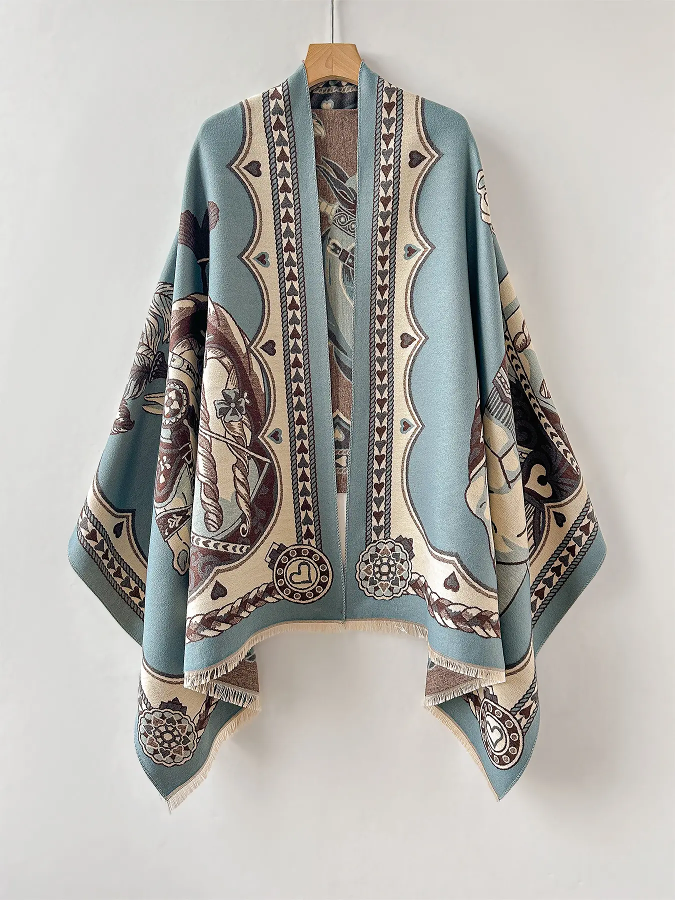 Women's Elegant Fashion All-Over Printed Scarf, Printed Polyester Scarf, Neck Scarf, Vintage Style Shawl, Scarf Wrap, Warm and Comfortable Accessory for Any Occasion