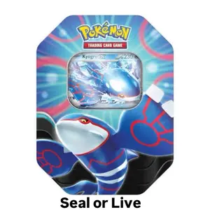 Pokemon kyogre Tin: Sealed or Live