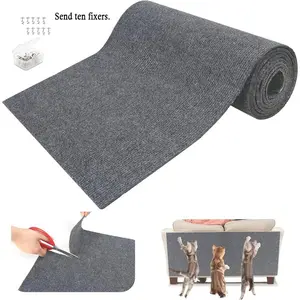 Self-Adhesive Cat Scratcher, Customizable Climbing Pad, Sofa and Wall Furniture Protector, Durable Pet Supplies, Custom Cut, Includes Sofa Mounter