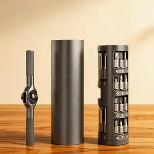 Extendable T-Handle Screwdriver Set 29-In-1 S2 Steel Metal Ratchet, Home Repair Tool Kit, High-Quality Gift for Men