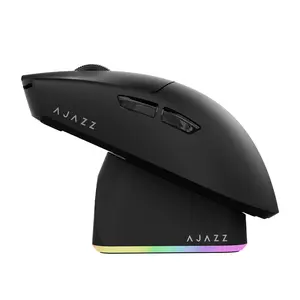AJAZZ AJ139P V3 MC Upgrade Version Three-Mode Magnetic Charging Base Gaming Mouse 69g Ultra Light Design 24000 DPI PAW3311 1k Hz rate of return 800mAh Gaming Mouse  Epomaker