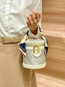 Intangible Cultural Heritage Zhuang Brocade New Chinese Style National Style Women's Shoulder Bag, Crossbody Small Bag, Bucket Bag