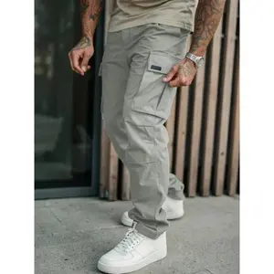Men's Military Style Cargo Pants, Loose Fit Multi-Pocket Design, Perfect for Outdoor Activities & Daily Wear