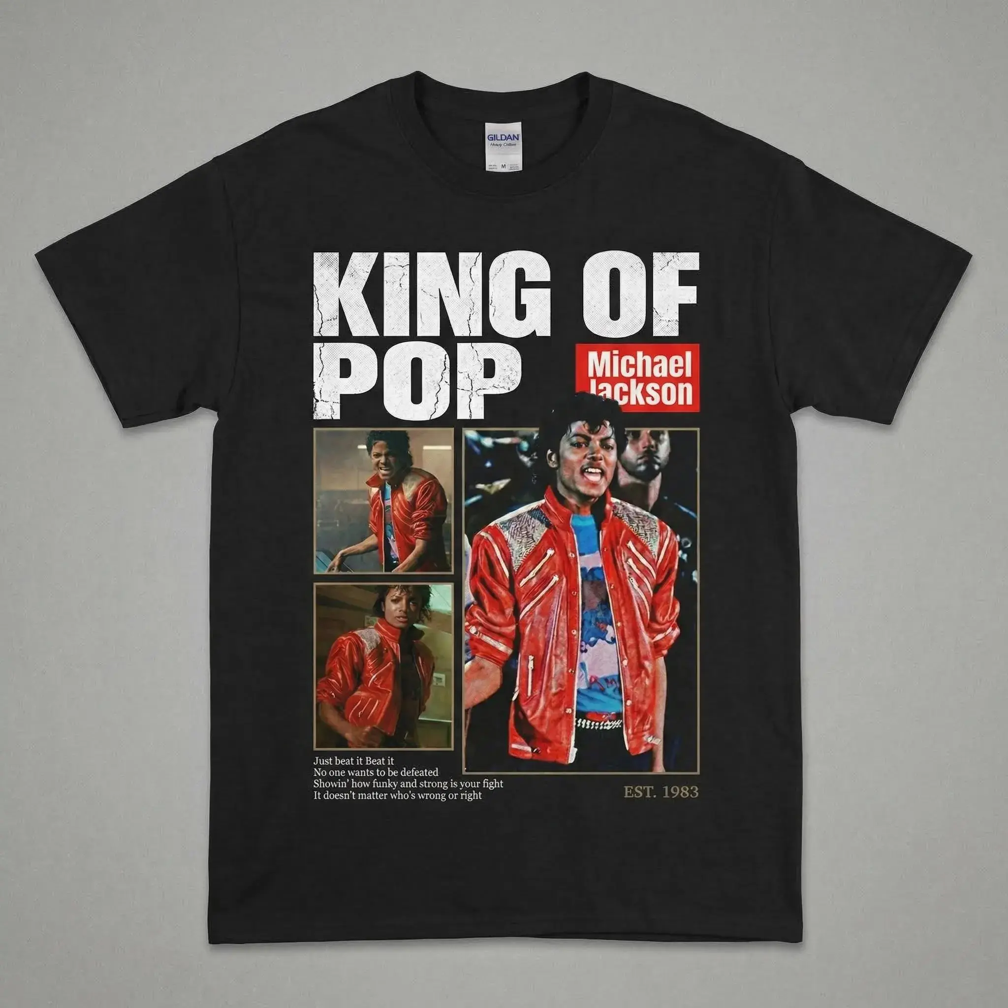 Michael Jackson Beat It T-shirt _ King of Pop Fan Gift, Graphic 