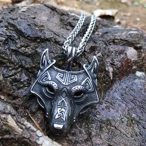 Asgard Crafted  Wolf Head Pendant