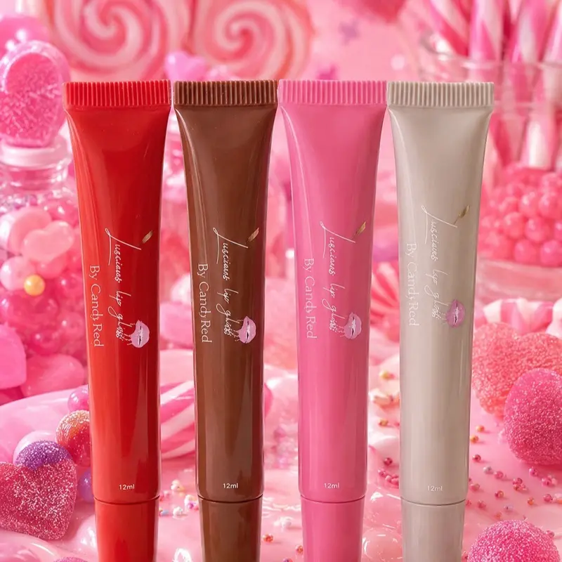 FATAL FOUR  SETS OF  KILLER LOOKS KNOCKOUT LUSCIOUS LONG LASTING  LIP GLOSS TINT BY CANDY RED