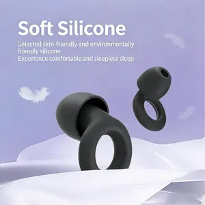 Reusable Silicone Noise-Canceling Earplugs 28db Hearing Protection, Safe Hygienic Replacement Earbud Heads, Sleep Sports Universal Ear Care