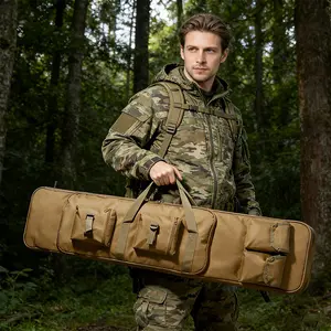 Multi-pocket backpack for outdoor or hiking use.Durable Oxford Fabric, Adjustable Dual Sling
