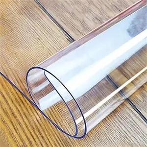 ZUINJIAJU Transparent Soft Glass PVC Tablecloth, 2.0mm Thick, High Flexibility, Waterproof, Oil-Resistant, Heat-Resistant, Stain-Resistant, Tear-Resistant, Durable, Colorfast for Dressers, Countertops, Nightstands, Dining  #tiktokshop plastic table cloth