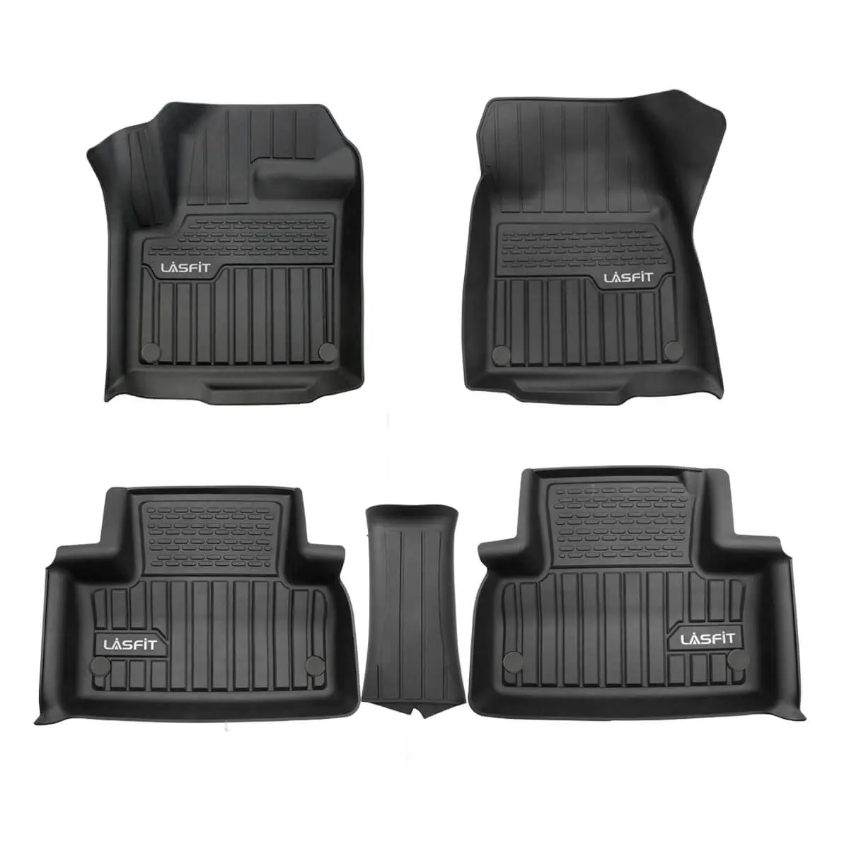 LASFIT Automotive Mats - All-Weather, Anti-Slip, Waterproof Car Accessories, Custom-Fit for 2011-2019 Land Rover Range Rover Evoque 5 Door & Coupe (Not for Convertible)