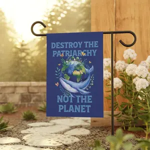 Environmental Garden Flag: Save the Planet Activist Sign
