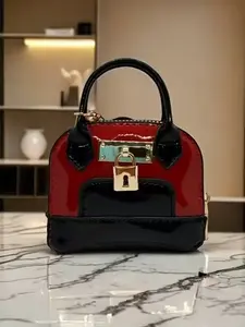 1 Piece Plaid Shell Bag, Metal Lock Zipper Handbag, Casual All-Season Wallet, Daily Versatile Small Purse