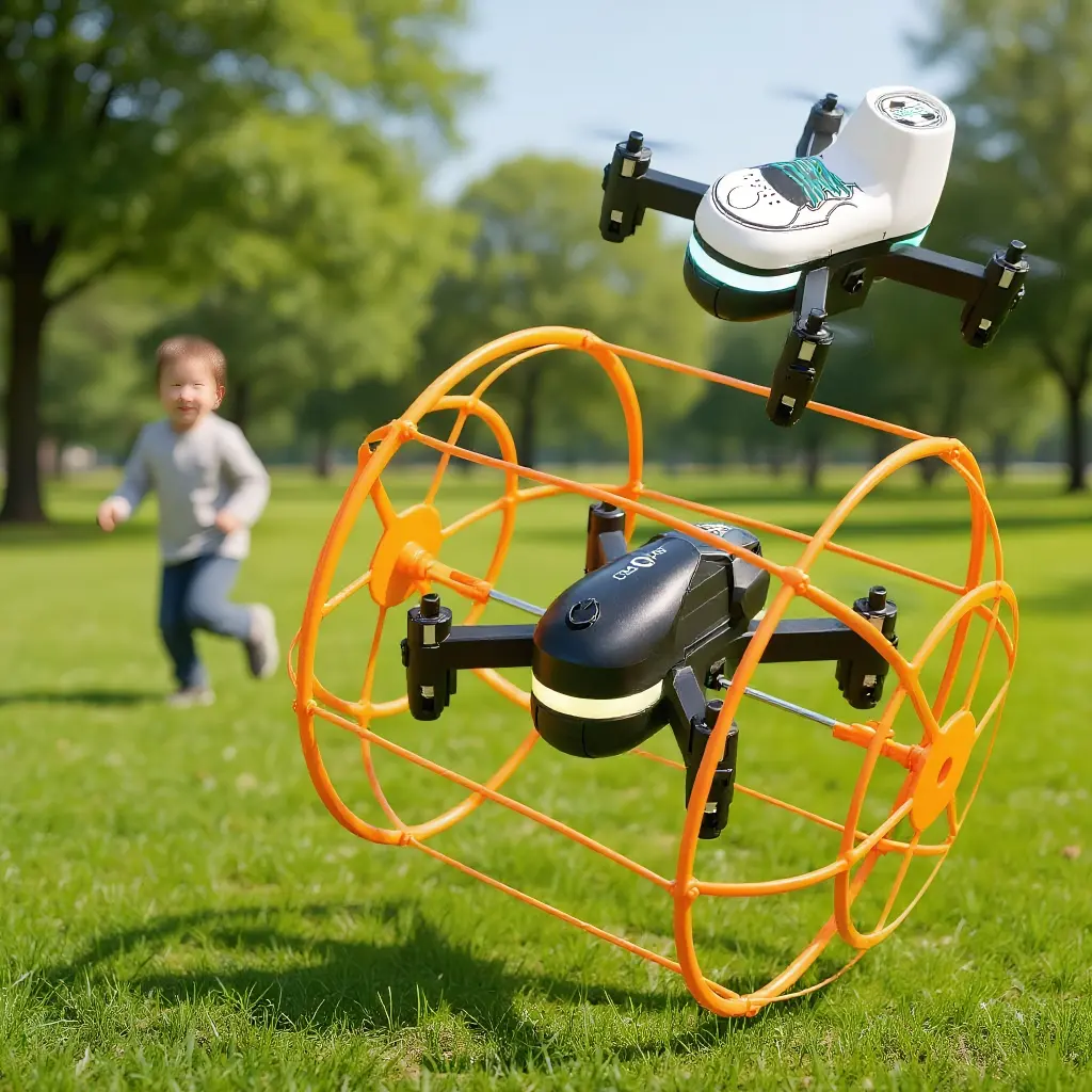 Mini Drone for Kids, 3-in-1 RC Quadcopter [Indoor Outdoor], Wall Climbing & Ground Mode, DIY Interchangeable Shells, One-Key Takeoff, Cool [New Year Birthday Gifts] for Boys Girls 8-12