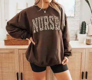 Leopard Nurse Sweatshirt, Healthcare Hospital Nurse Shirt, Nurse Shirt, Shirt for Nurse, Nursing Shirt for Nurse, ER RN Graduation Gift, Nurse Shirt, Nurse Appreciation Shirt