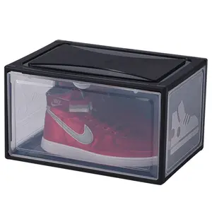 Clear Acrylic Sneaker Display Box |   Dustproof Shoe Organizer |   Heavy Duty Stackable Storage for Collectors