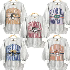 Vintage All Team Football College ASH GREY Sweatshirt, Hometown Football Game Day Pullover, Vintage College Football Graphic, Gift For Fans P2C