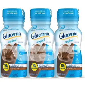 Glucerna Nutritional Shake Rich chocolate Supplement Beverage Vitamin