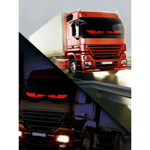 LED flexible display 16*96 "Eye of the Devil" single piece, modern technology style, Bluetooth connection, intelligent full-color advertising screen car sticker, high pixel and high brightness editable images and text, ultra-thin waterproof, no damage ins