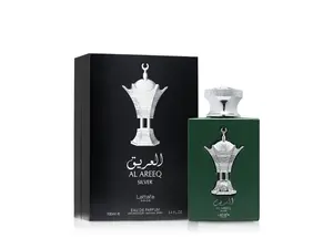 Lattafa Al Areeq Silver Eau De Parfum Spray for Unisex, 3,4 Ounce