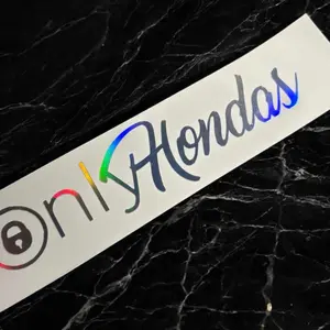 Only Hondas Car Vehicle Sticker Decal For Automotive Decor