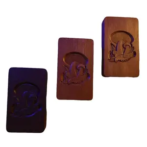 Mushroom Carved Wooden Herb Box – Psychedelic Cigar Stash Case