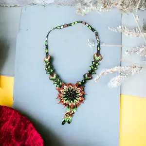 Handmade Jewelry Celestial Mayan Bloom Necklace