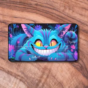 Lorcana Playmat, Cheshire Cat Themed Card Playmat, Unofficial Lorcana Play mat, Gifts for Gamers, Gaming Mouse Pad Desk Mat