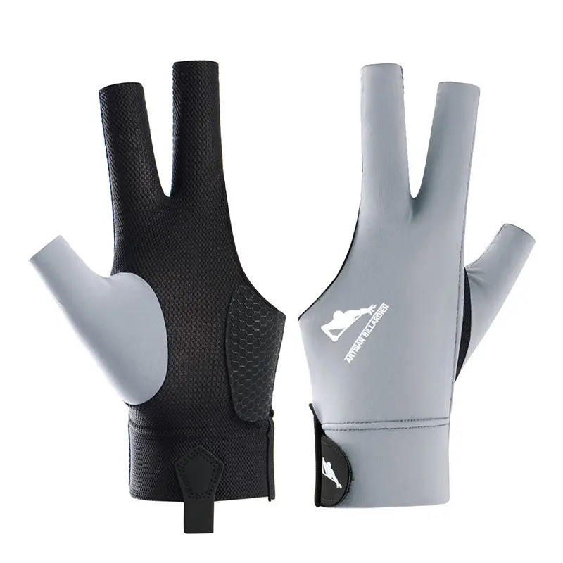 Billiard gloves, single pack, thin 3-finger dew, breathable, non-slip and wear-resistant, snooker, billiard gloves, men's supplies