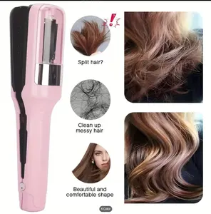 2026 New Cordless Split End Hair Trimmer Rechargeable Home Tool Hair Clipper For Dry Damaged Splitting Broken Brittle Straight Curly Frizzy Beauty,Remove Damaged Hair,Repair Hair Care Treatment Crushing Device Razor Handle(Pink)