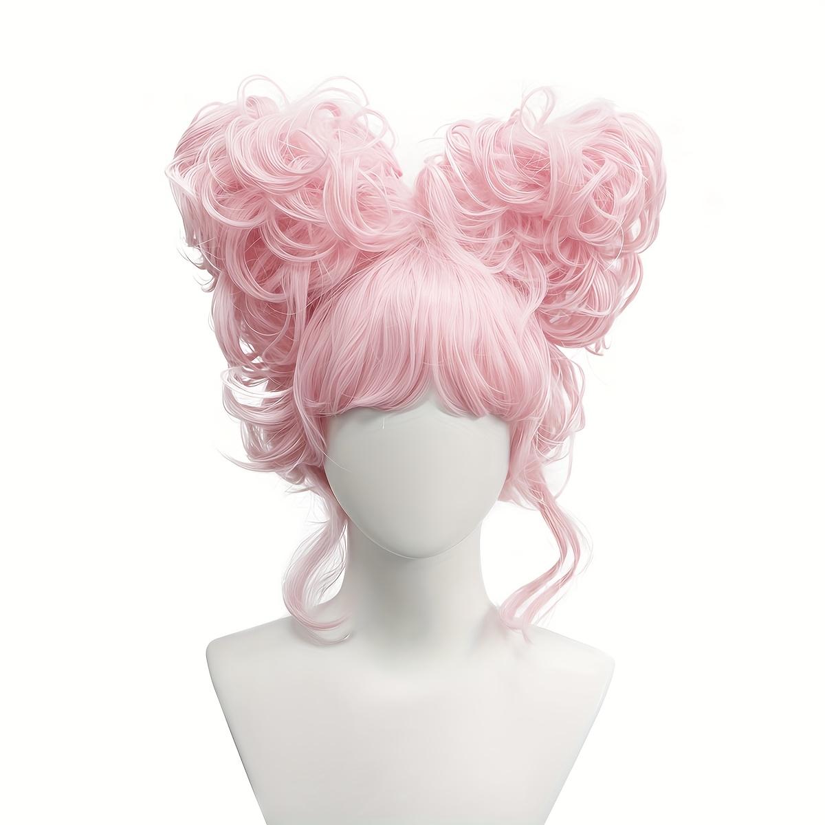 A Heart-Shaped Cosplay Wig with Uniquely Styled Short Curly Hair, Perfect for Halloween, Christmas, And Party Performances