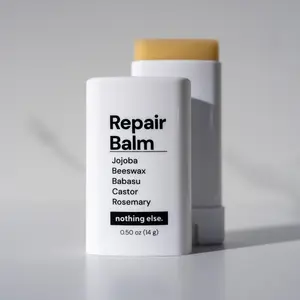 [Nothing Else] Organic Repair Balm - Preservative-Free Waterless Beeswax Jojoba Oil Natural Healing Ointment - Sensitive Skin Multi-Purpose Balm Dry Cracked Skin