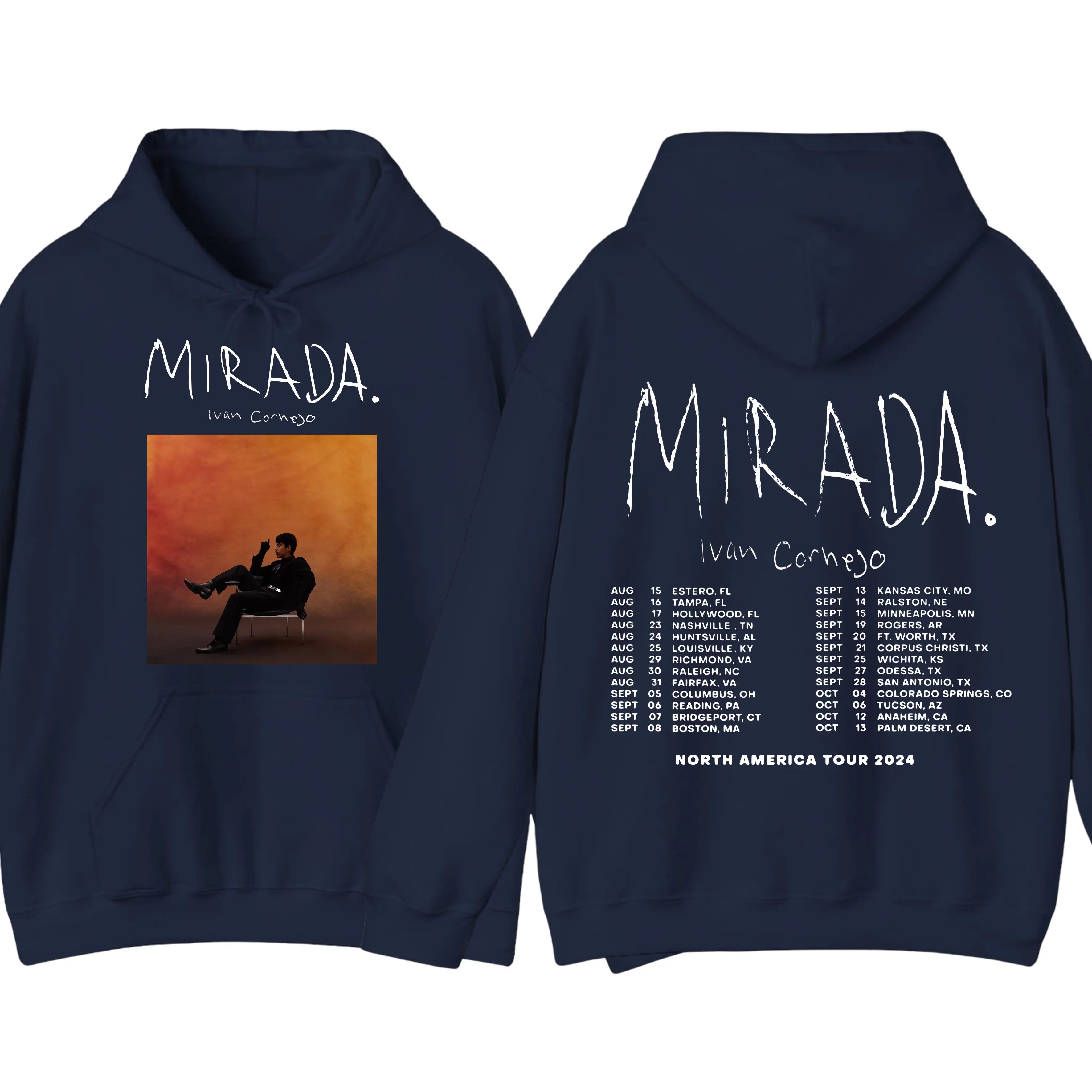 Ivan Cornejo Mirada Pullover Graphic Hoodie - Mirada 2024 Tour Merch Gift for Fan