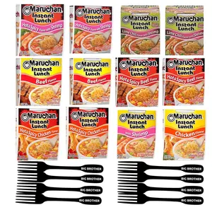 Maruchan Ramen Noodles | Noodle Cup Variety Pack | Ramen Noodle 12 Pack Bundle included : 1x Murachan Chicken, 2x Murachan Beef, and 1x Murachan Shrimp Flavors, 2x Lime Chili Shrimp Flavor, 2x Spicy Beef, 2x Spicy Chicken, 2x Spicy Shrimp