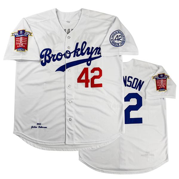 Men's Jackie Robinson #42 Legend star movie Jersey Blue White Retro Short Sleeves Button Down Baseball Jerseys Blue White Elastic fabric - delicate Embroidery retro sports style,Fashionable, Casual,loose front buckle baseball Shirt S-3XL Fan clothing