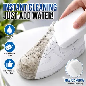 Magic Eraser Sponge, All Purpose Cleaning Sponges for Shoes, Wall, Kitchen, Bathroom, Just Add Water, Reusable Melamine Foam Scrub Sponges for Stain, Dirt, Grime Remover