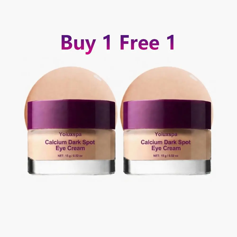 【Buy 1 Get 1 Free】Calcium Dark Spot Eye Cream - Niacinamide & Calcium Gluconate Eye Cream for Dark Circles, Under Eye Bags & Sagging
