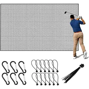 Multi-size Golf Practice Net, 12X12ft/12X15ft/12X20ft Sports Practice Barrier Net for Baseball Hockey Soccer, Ideal for Garage Backyard Indoor Outdoor Sports Netting
